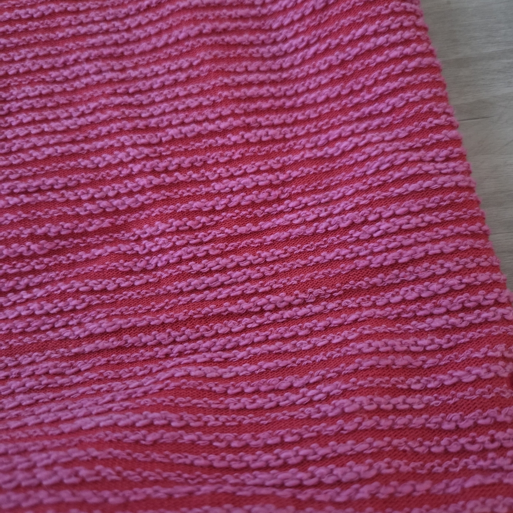 Sweaty Betty Pink And Orange 1/2 Zip Cowl Neck Sweater - Picture 3 of 8
